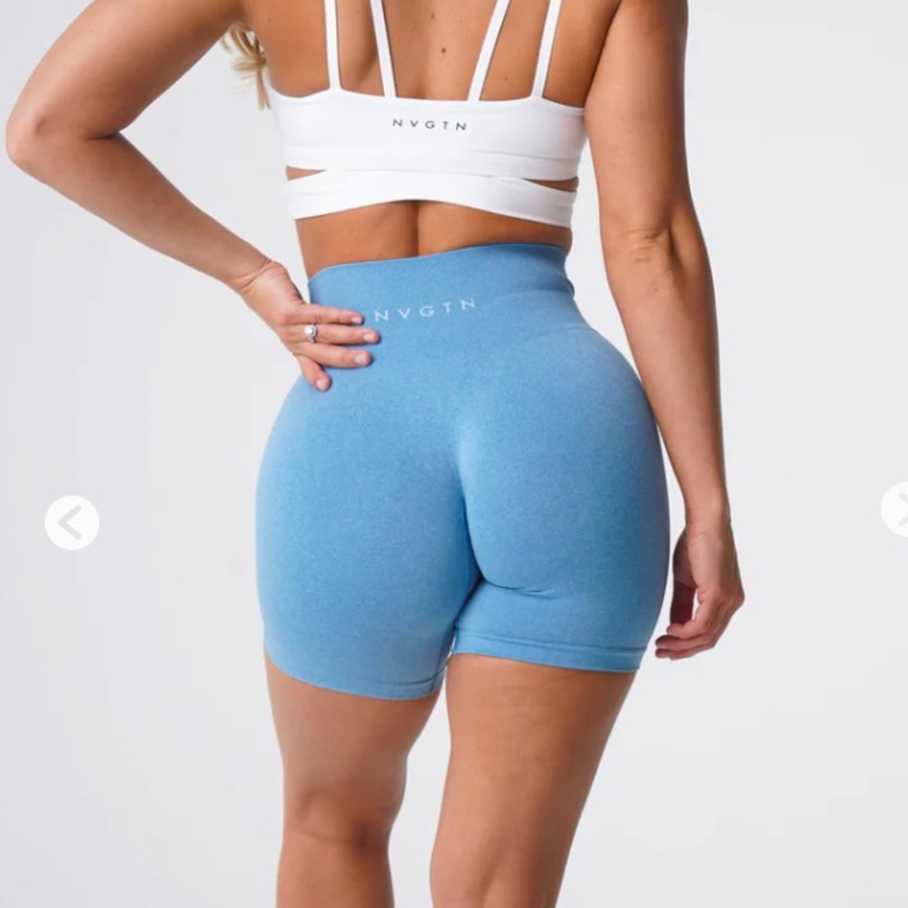 NVGTN Pro Shorts - Sky Blue - Large